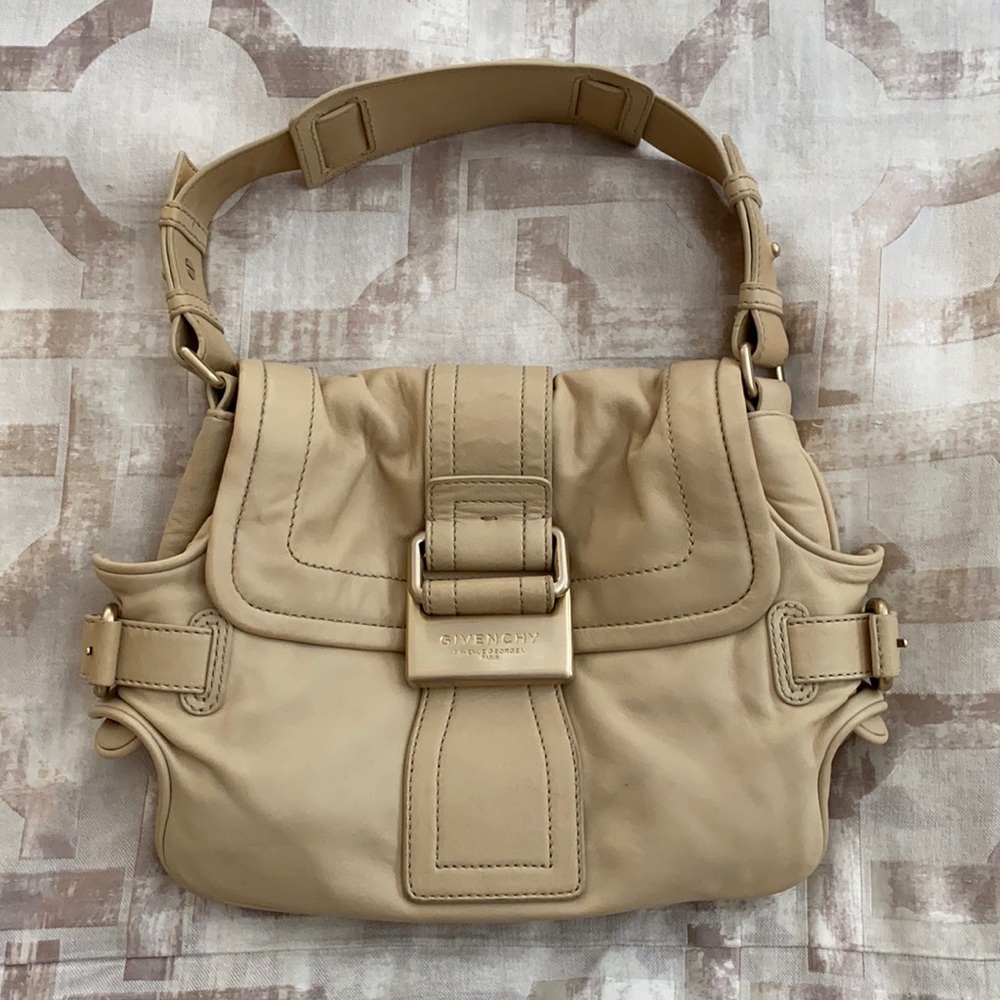 Givenchy shoulder bag (cream color) L 13” H 9”